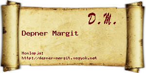 Depner Margit névjegykártya